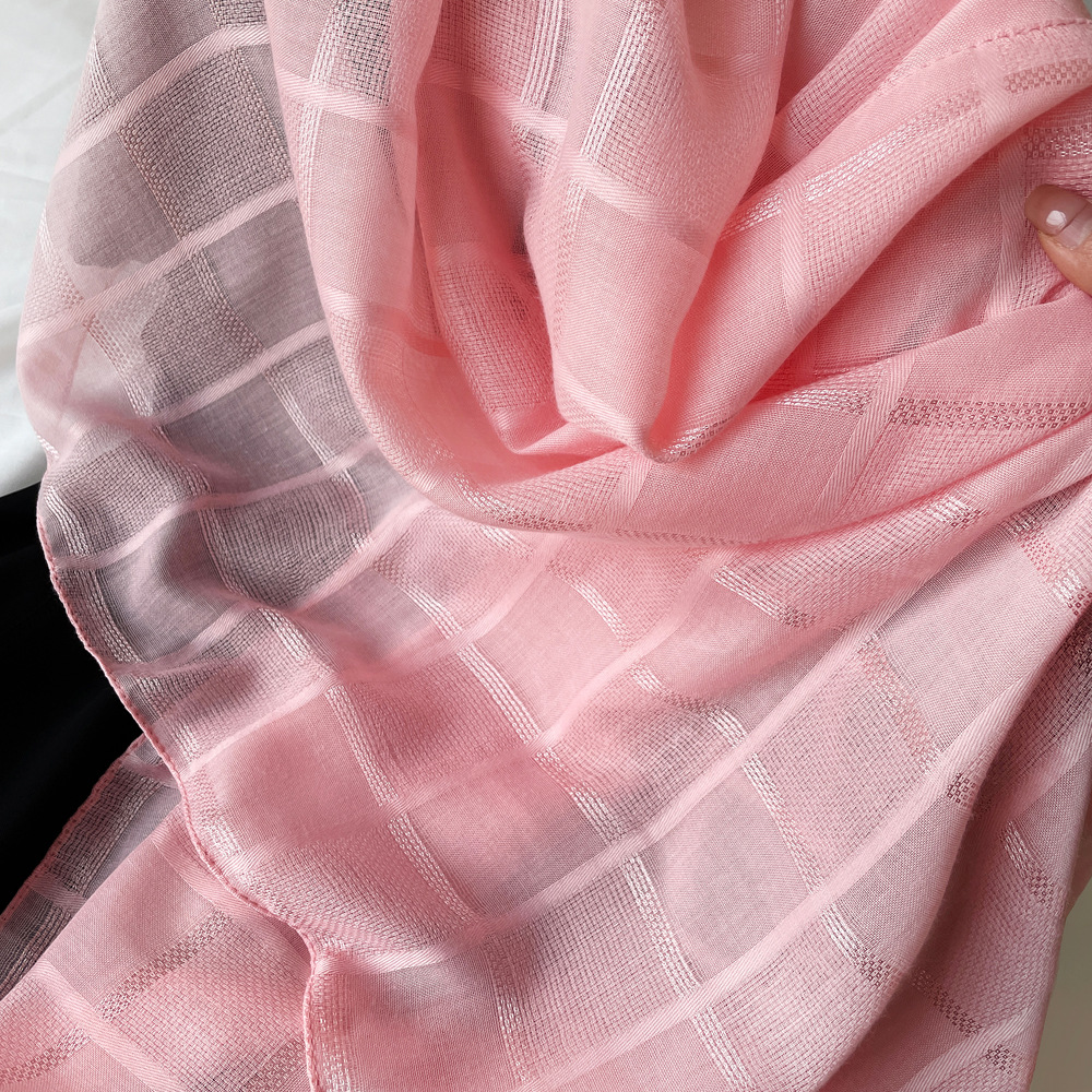 Femmes Rétro Style Simple Couleur Unie Polyester Écharpe En Soie display picture 24