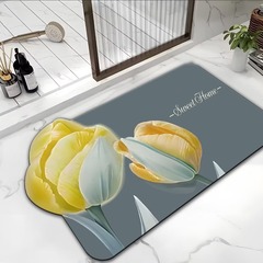 ins硅藻泥地墊浴室防滑腳墊吸水速干地墊入戶衛生間浴室腳墊地毯