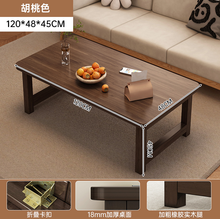 Mesa pequeña plegable sala de estar pequeña mesa cuadrada rectangular casa de alquiler pequeña mesa de comedor simple mesa de comedor