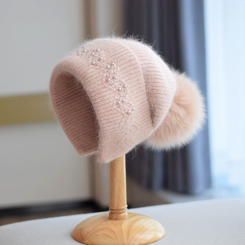 Women's Basic Solid Color Eaveless Wool Cap display picture 2