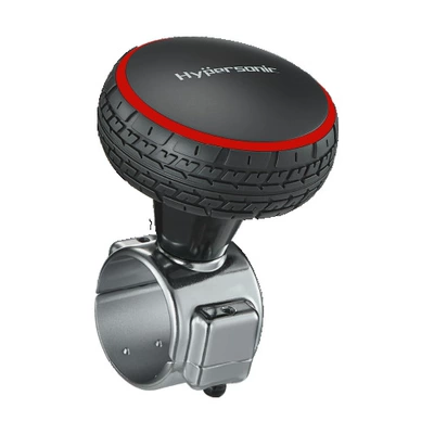 Car Steering Wheel Booster, All-Metal Bearing Rotating Effort-Saving Ball, Steering Power Ball for Buses, Trucks, Forklifts (Steering wheel booster) - tire-red-hp3437-zinc-alloy-with-bearing-large-buckle-base-abs-plastic-sphere-handle