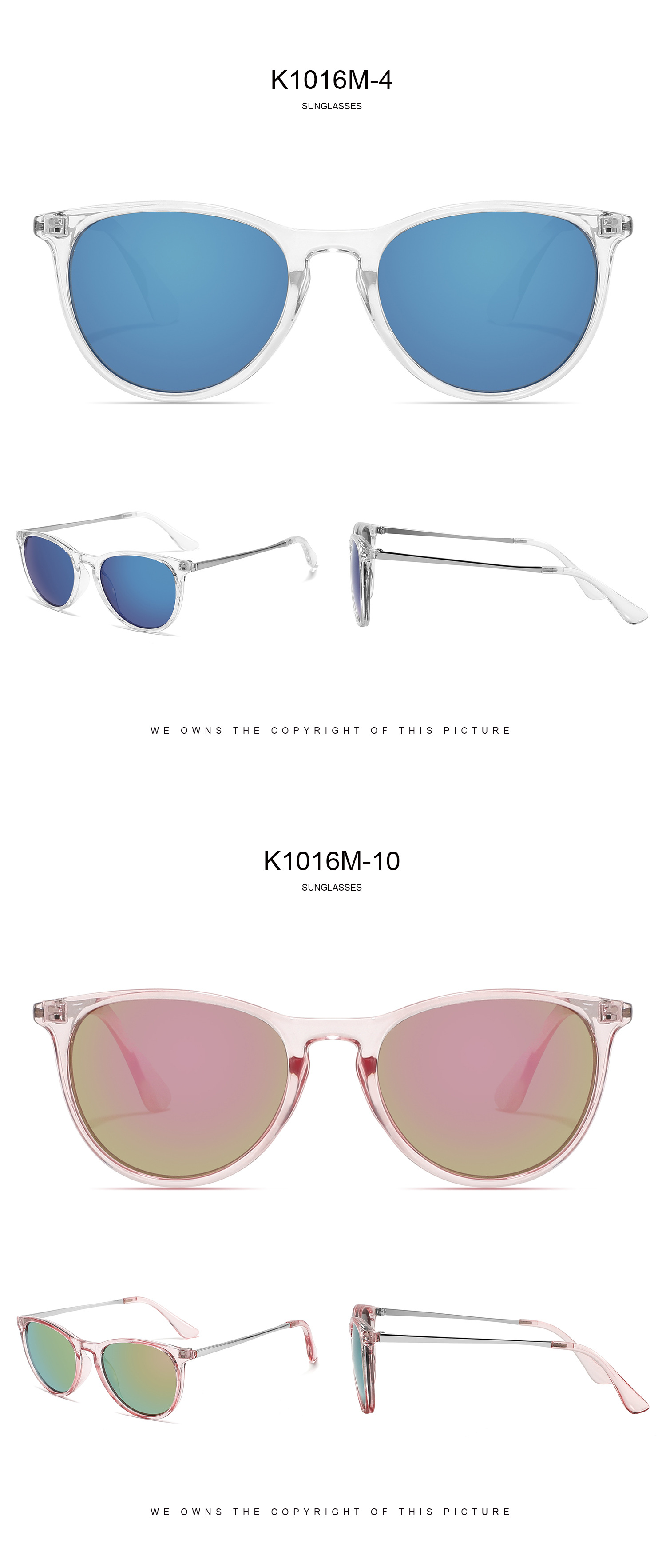 New European And American Sunscreen Children's Sunglasses Simple Elliptical Frame Travel Eye Protection Children's Sunglasses Baby Glasses_voghion.com