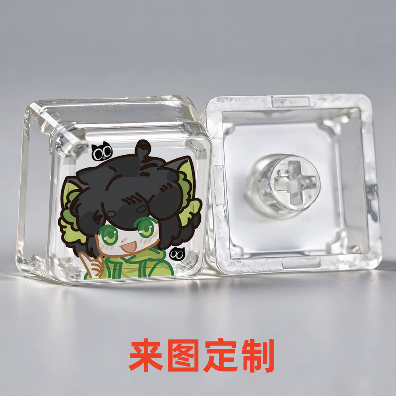 Lu Xiaohai custom translucent personalized keycap, single ESC keycap, mechanical keyboard replacement keycap, MDA keycap