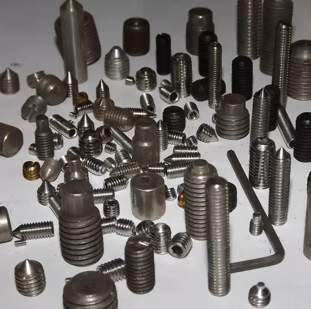 定制批发内六角平端一字尖端紧定螺丝 机米顶丝M1.6-M30源头厂家