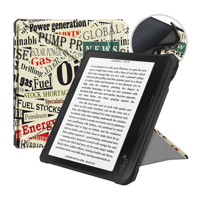 Suitable for Tolino vision6 7 inch German e-book protective cover TPU transformer bracket