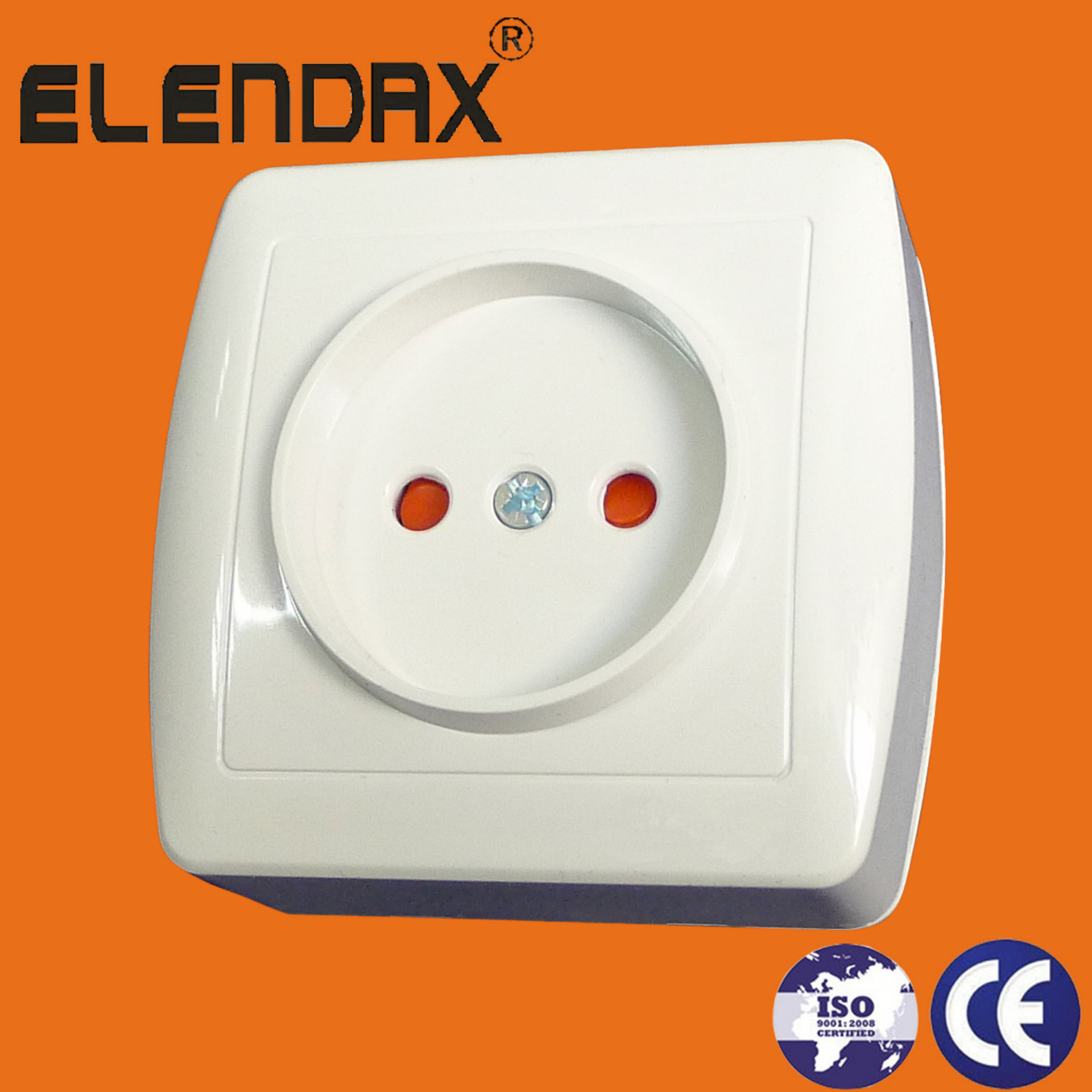 欧式明装插座 一位平插座 一位明装插座（S8009）