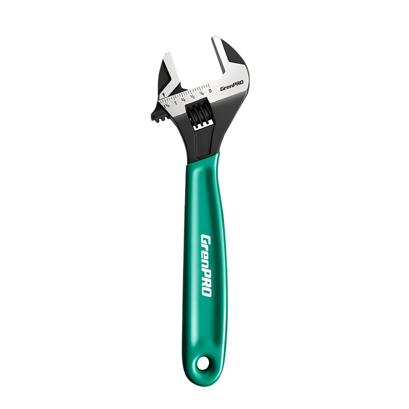 Llave de actividad de ventas en caliente transfronteriza verde, llave de baño multifuncional, boca viva, herramienta de mano de placa real, gran abertura