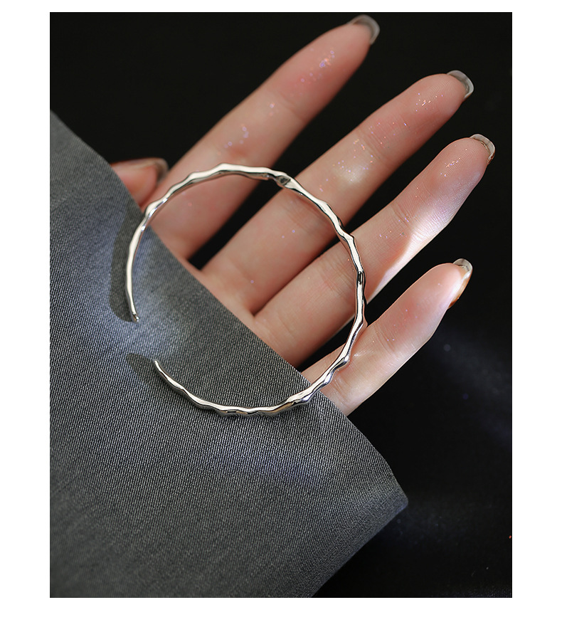 Geometric Sunburst Charm Bracelet For Women Adjustable Open Style_voghion.com
