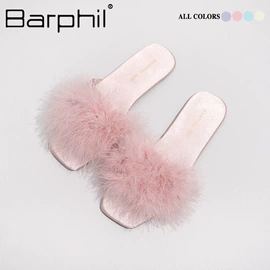 布艺拖鞋;平底拖鞋;毛毛拖鞋