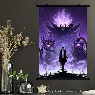 Solo Leveling I Upgraded the Surrounding Paintings Alone Cheng Xiaoyu Animation Two-Dimensional E-Sports Room Decoration Painting