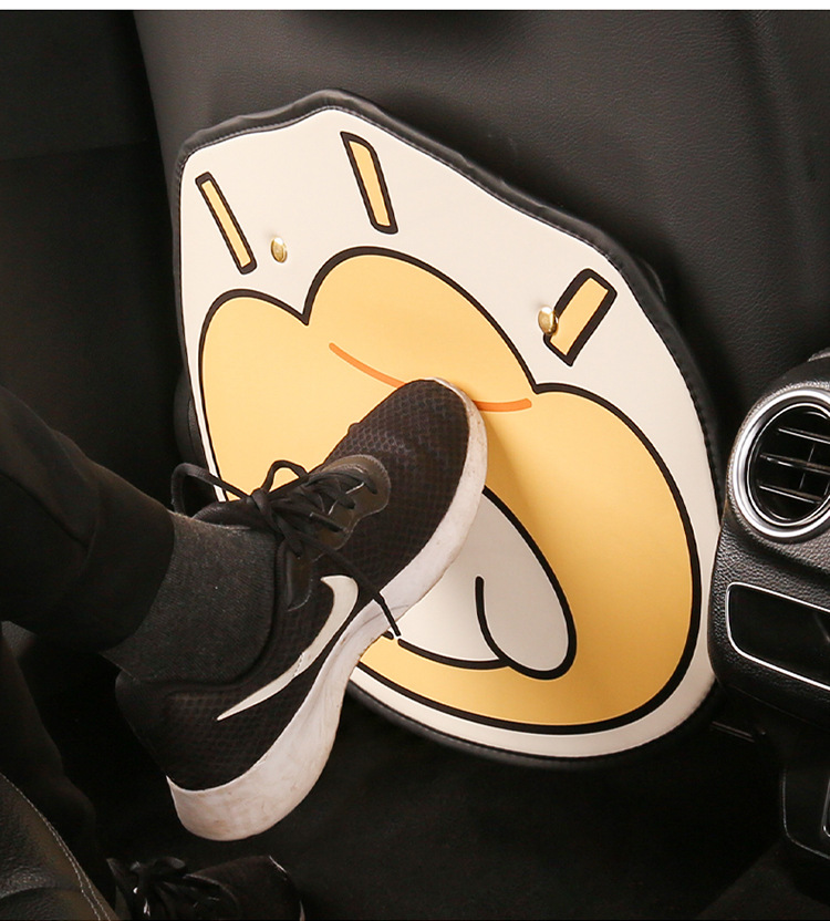 Cartoon Anti-Kick Pad for Car Seats, Anti-Dirt Pad, Anti-Kick Pad for Back Seat