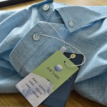 牛货！天丝亚麻！剪标外贸尾单衬衣男士夏季时尚短袖衬衫上衣