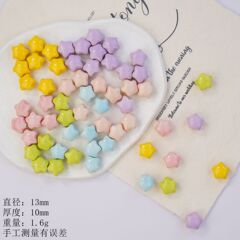 景徳鎮セラミックス小さなクリーム五芒星アクセサリー DIY ジュエリー手作り素材ルースビーズスターアクセサリー