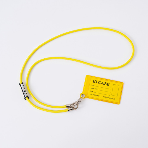Wholesale New Colorful Transparent Card Holder Protective Case Work ID Student ID Badge Lanyard Tag Document Card Case