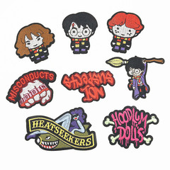 2021 Cross-border Supply New Children's Cartoon Character Embroidered Fabric Patch Letter Sticker Patch Computer Embroidery Stamping Zai Tie