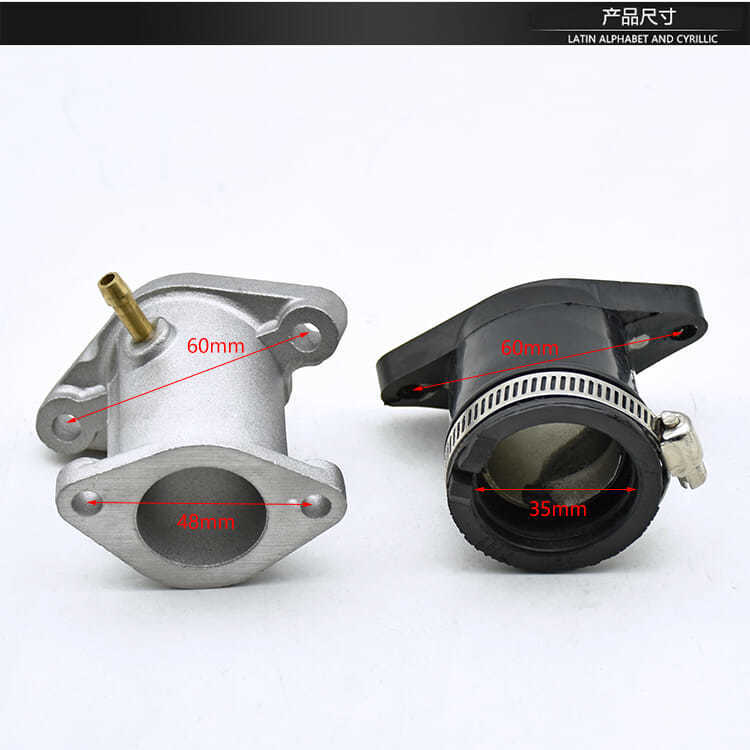 Conector del carburador de motocicleta YBR125 Tiansaida 125 Morindae spina interfaz de admisión de aire del carburador Jiao tubo