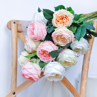 [Best seller]Manufactor 61CM simulation Feel Moisture Austin rose England rose Artificial flower