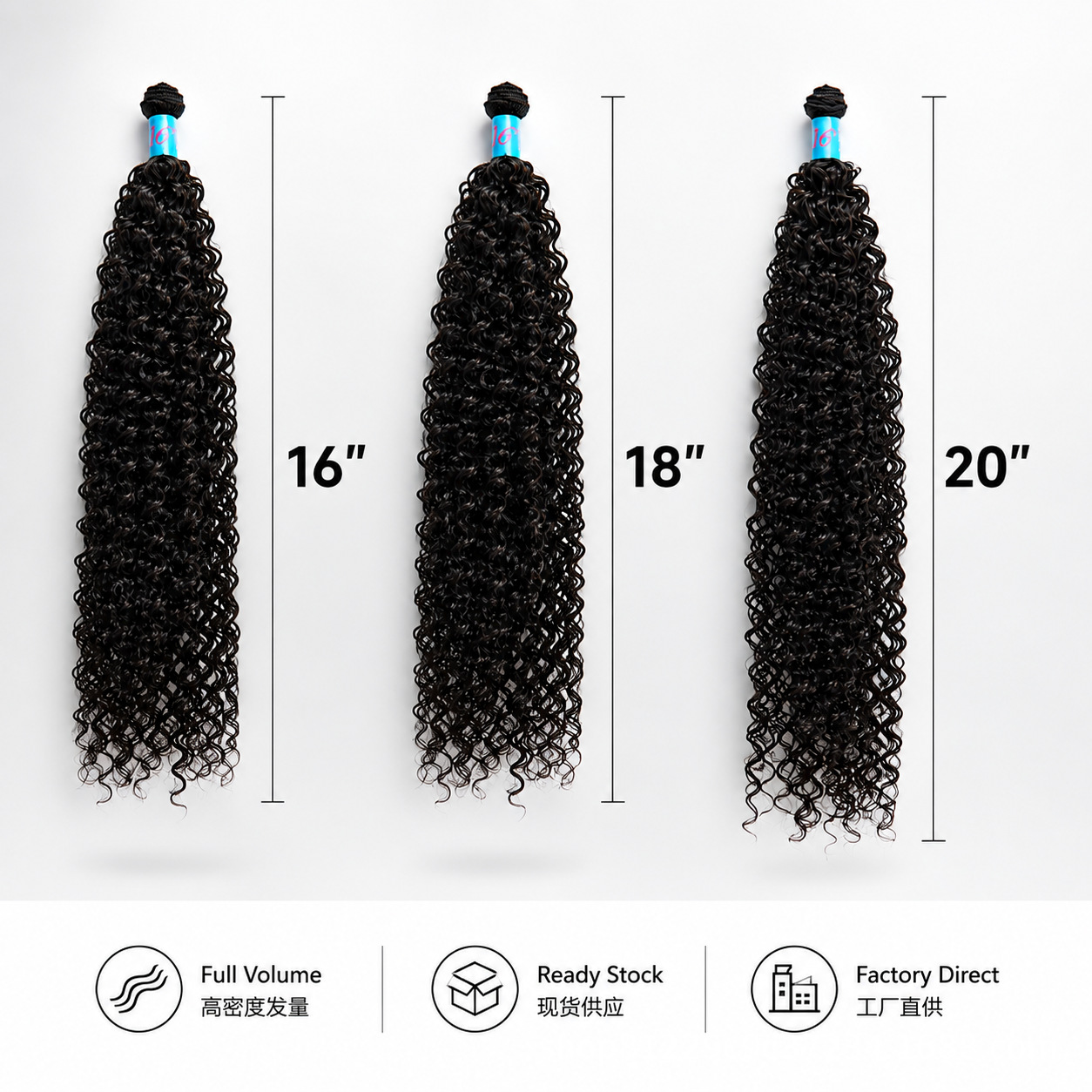 Juego de Cortinas de Cabello Rizado Water 6+1 de Fibra Sintética de Alta Temperatura para Mujeres image 5