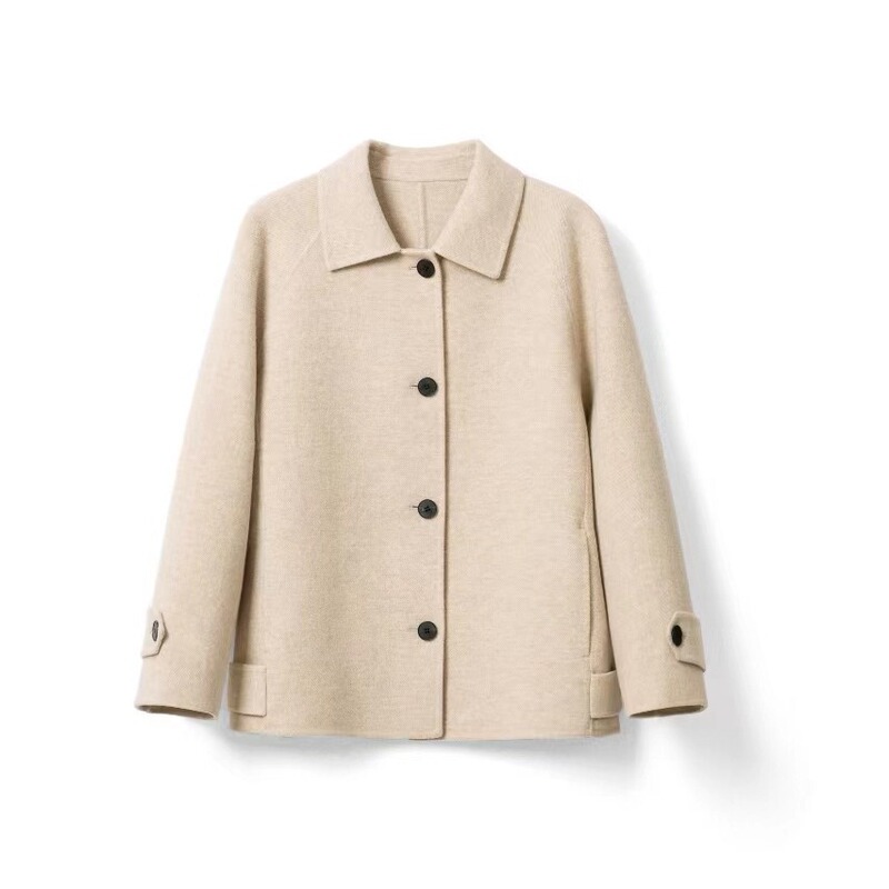 【He Ying】26 Autumn/Winter Puyuan Korean Style Casual Short Woolen Coat Loose Jacket for Women Wholesale 【He Ying】26 Autumn/Winter Puyuan Korean Style Casual Short Woolen Coat Loose Jacket for Women Wholesale