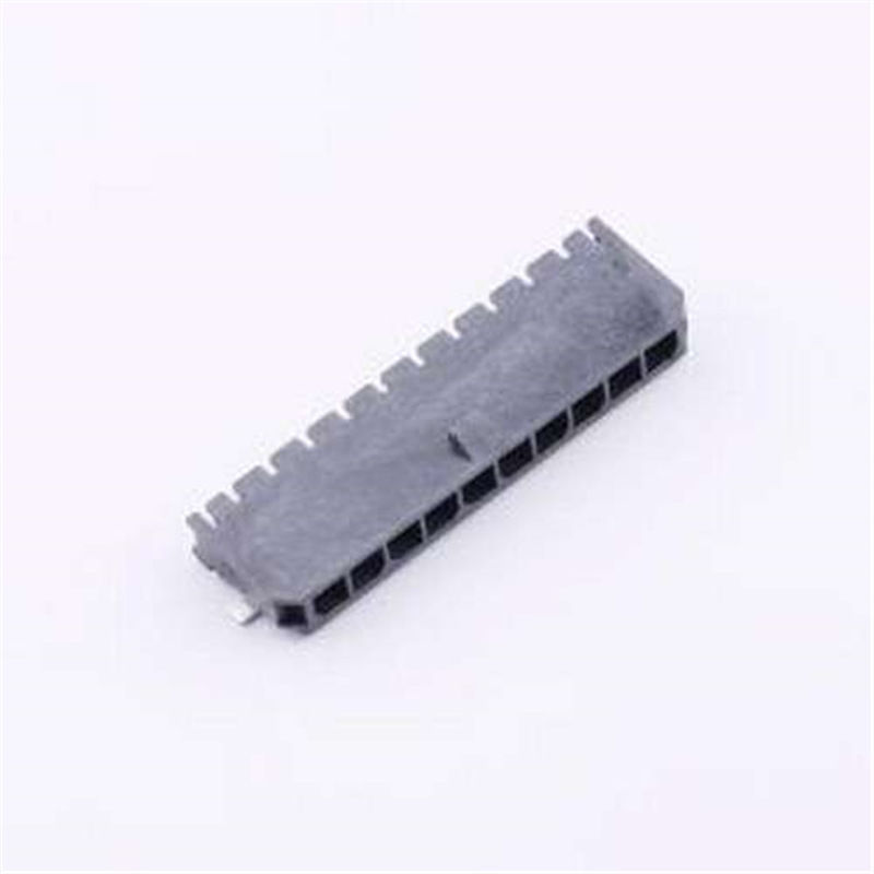 W-3001M10P-A000 排母 1x10P 间距:3mm 卧贴 SMD,P=3mm,卧贴