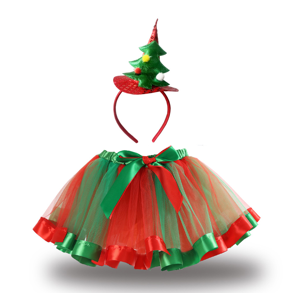 Pettiskirt de las muchachas fronterizas para la falda libre de los niños del headwear Vestido de princesa tutu de los niños europeos y americanos en stock al por mayor