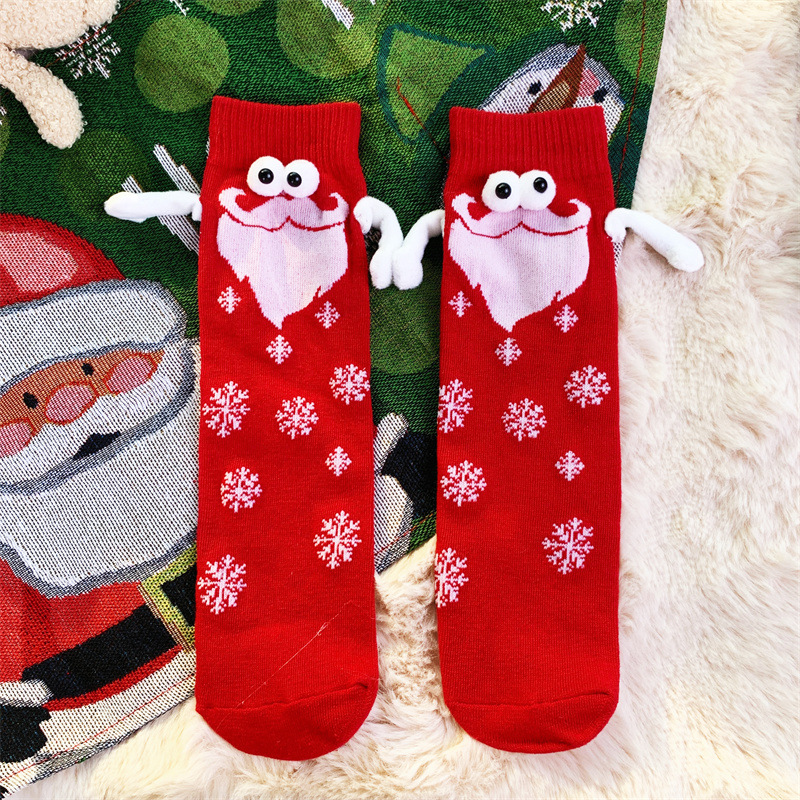 크리스마스 레드 [크리스마스 핸드 양말] 베어 양말