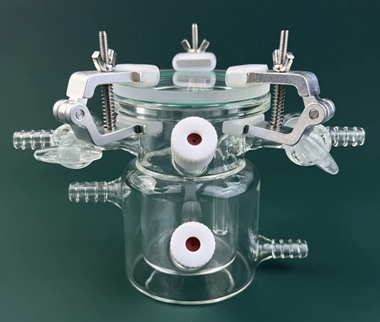 石英玻璃顶照光催化反应器离线光化学反应釜双层仪器高透紫外