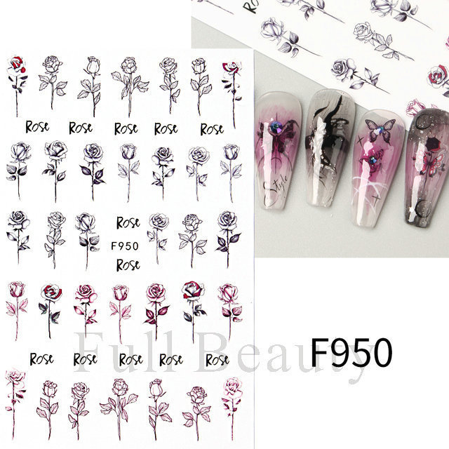 越境新作ネイルステッカーinsハロウィーン夜光蜘蛛網幽霊小鬼蜘蛛爪貼りnail|undefined