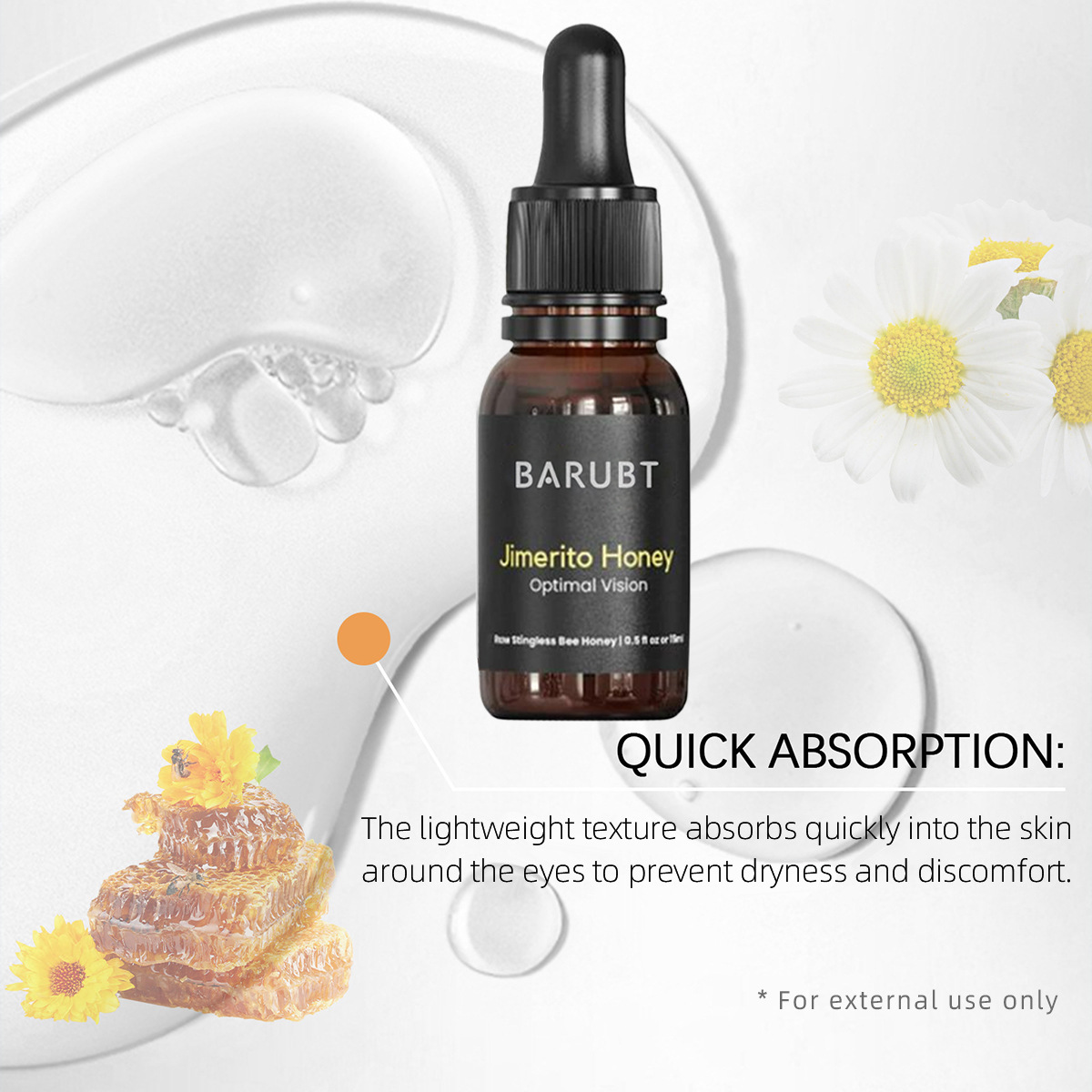 Cross-border BARUBT Jimeirito Honey Eye Care Refreshing Gentle Moisturizing Hydrating Eye External Care 3