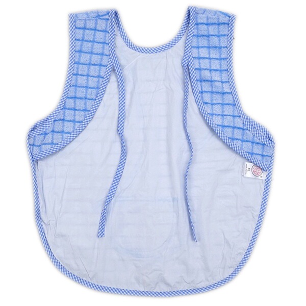 Children's cotton waterproof eating bib sleevless