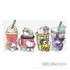 Anime Meloti Kitty Print UV DTF Crystal Standard Cup Patch is immediately torn up 24cmx11cm