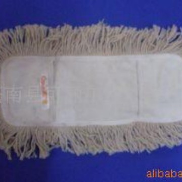 棉纱拖把头尘推口袋式折叠拖布平板家用大号布套保洁物业清洁