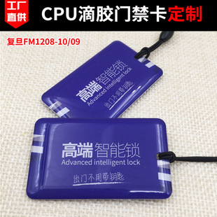 Cpu Access Control Card Sensor Ic Crystal Glue Card Fudan Fm1208-10 Anti-Copy M1+Cpu Elevator Door Lock Card