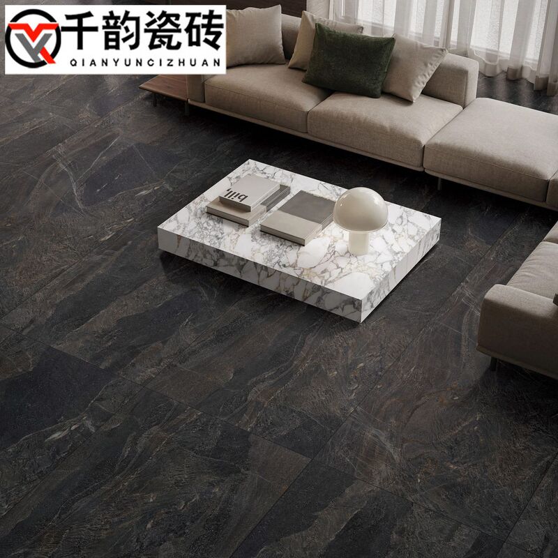 Matte Black Marble Tile 600x 1200 Toilet Bathroom Non-slip Floor Tile Wall Tile Antique Tile Project