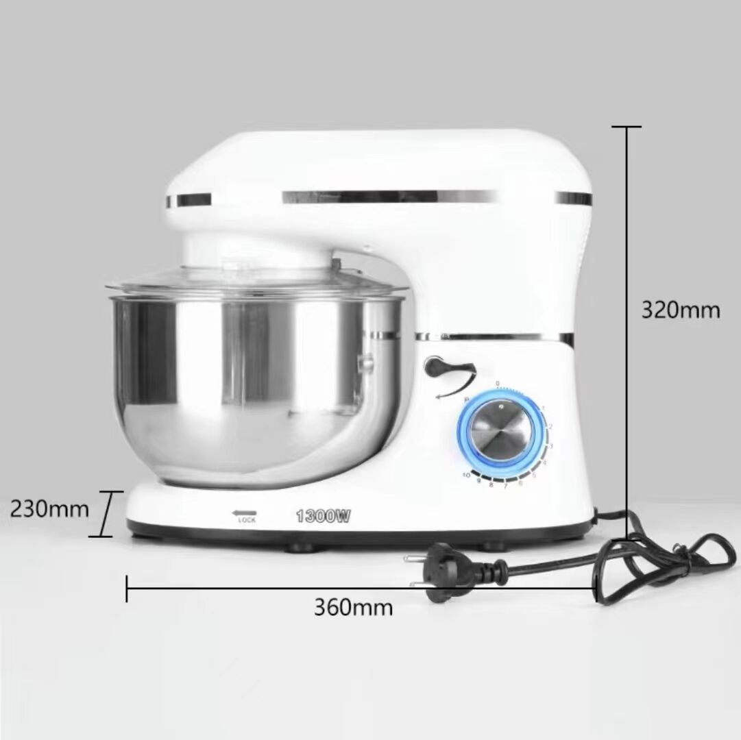 Máquina de harina comercial multifuncional 1500W máquina de cocinero 7L de gran capacidad crema dispensadora de huevos batida eléctrica