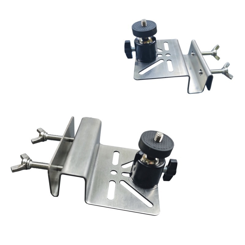 跨境亚马逊排水槽监控支架太阳能摄像头支架多功能调节屋檐支架