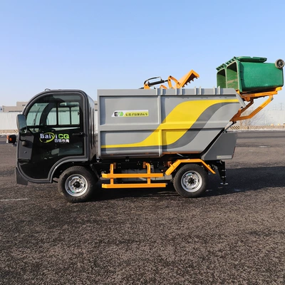 Pure Electric Rear-Loading Garbage Truck, Elektrik zibil maşınları