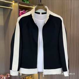 春秋季男士新品立领夹克外套青少年帅气范潮流舒适高品质时尚上衣