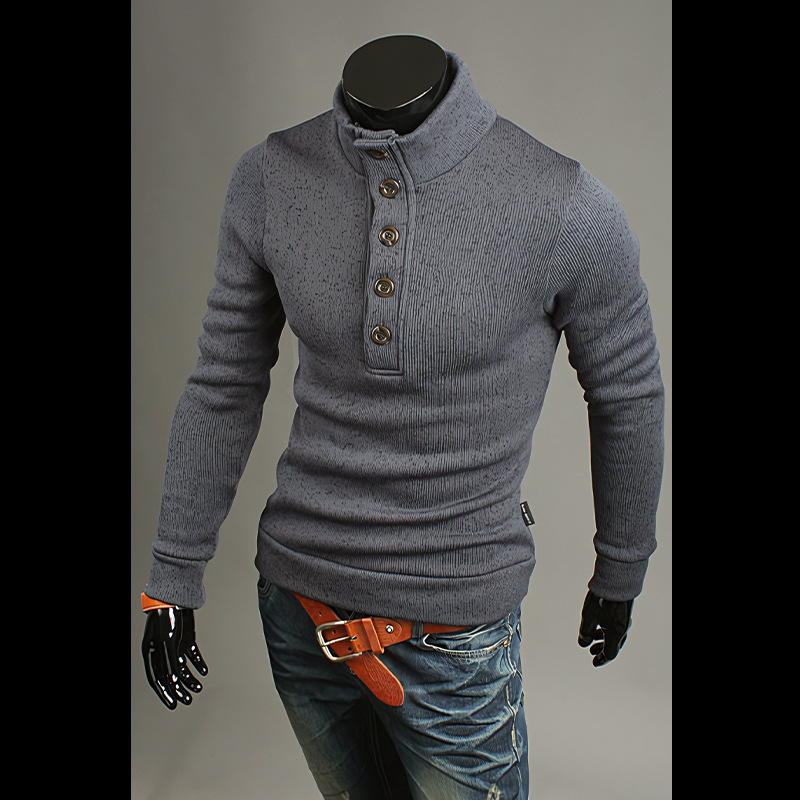 Herren Rollkragenpullover, Modischer Strickpullover Für Winter_voghion.com