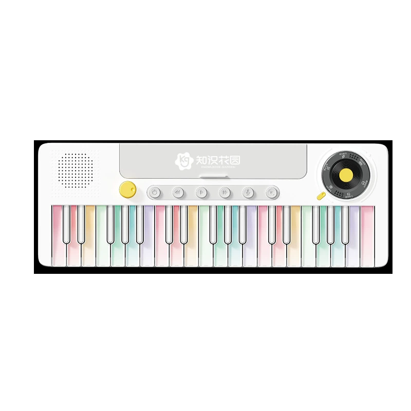 知识花园 Rainbow synthesizer, piano, toy for beginners, 37 keys