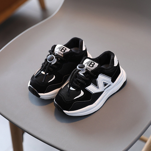 Boys' sports shoes 2024 spring new style baby girl's dad's shoes children's casual shoes boys' shoes drop shipping