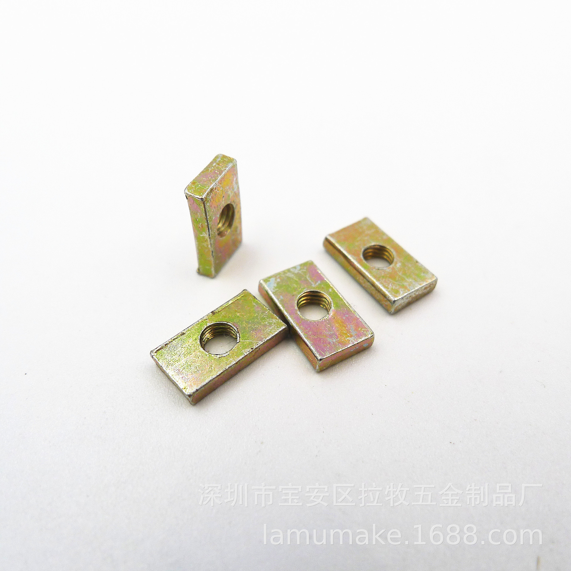 长方形螺母 长方型螺帽 四角螺母 铝型材专用螺母M3/M4/M5/M6/M8