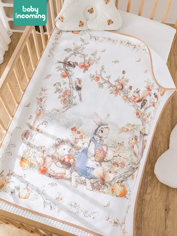 Children's waterproof breathable mattress, physiological cotton sheet, washable