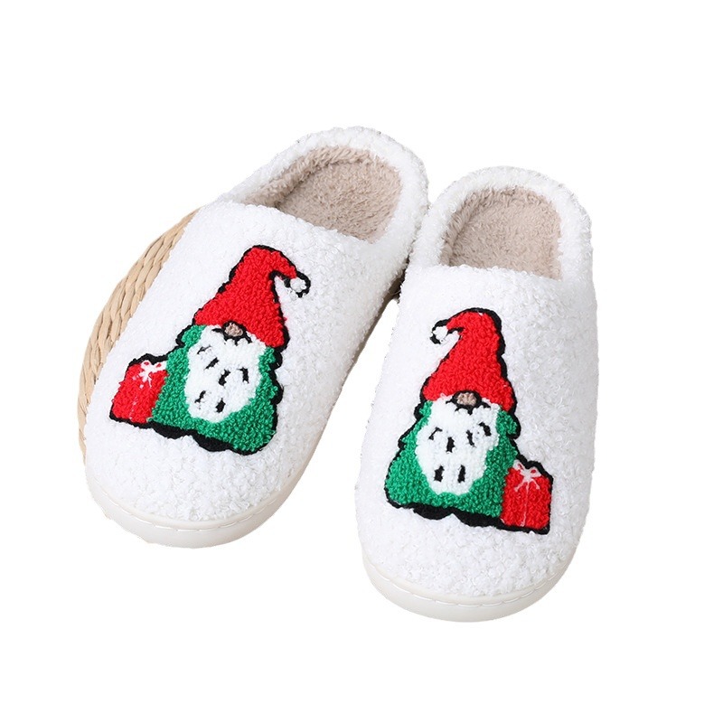 Transfronterizo Nuevo Hogar lindo dibujos animados enano de Navidad invierno Zapatillas de algodón hombres y mujeres Zapatillas de lana caliente Temu