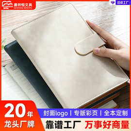 a5搭扣商务记事本会议办公笔记本套皮款日记批发手账锁线胶装工艺