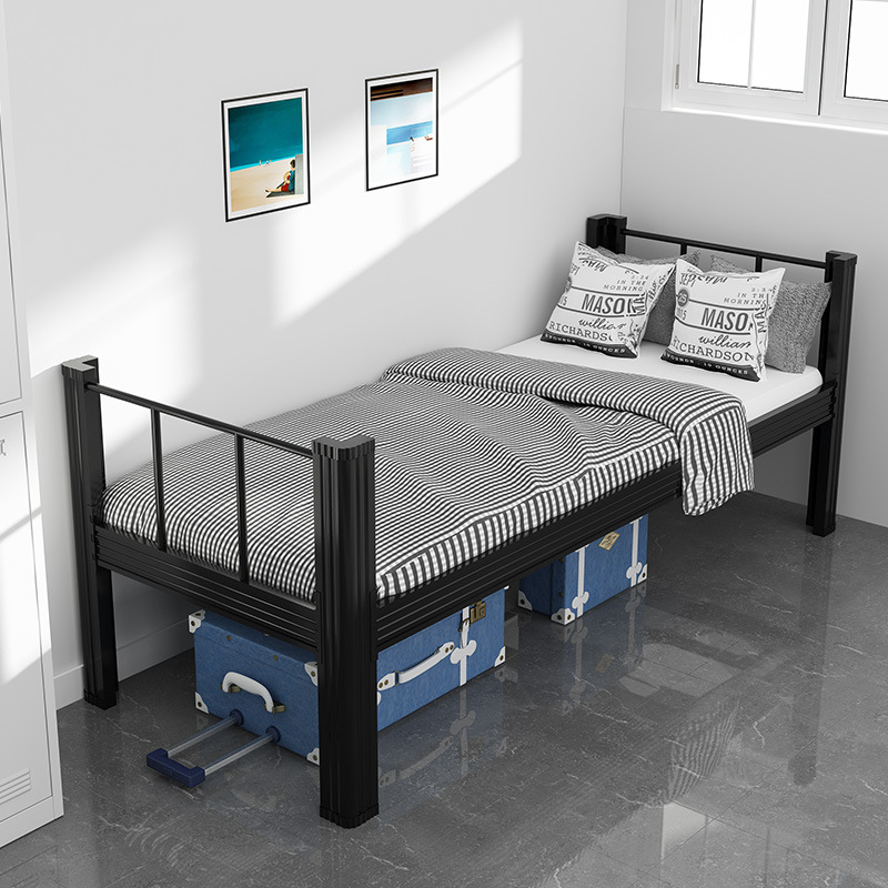 Profile Bed Work Subway Frame Bed Employee Dormitory Bed School Student Bunk Bed Apartment Double Bed Single Bed Manufacturer
