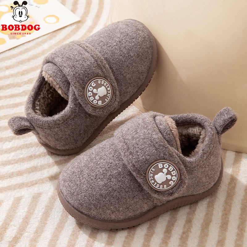 New Kidsren's Cotton Shoes Winter Warm Baby Bag Root Cotton Slippers Kidsren's Baby Cotton Boots Boys and Girls Snow Boots