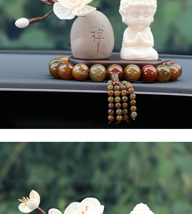 New Lotus Gold Body Car Ornaments Car Console Decoration New Lotus Gold Body Buddha Creative Car Interior