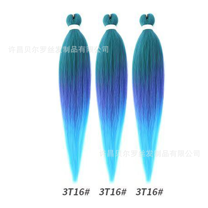 Kit de 3 pelucas EZ Braid – cabello synthetic, colores sólidos/degradé