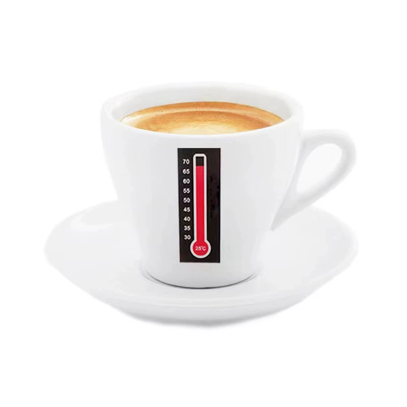 Coffee machine stainless steel, thermometer, temperature measurement
